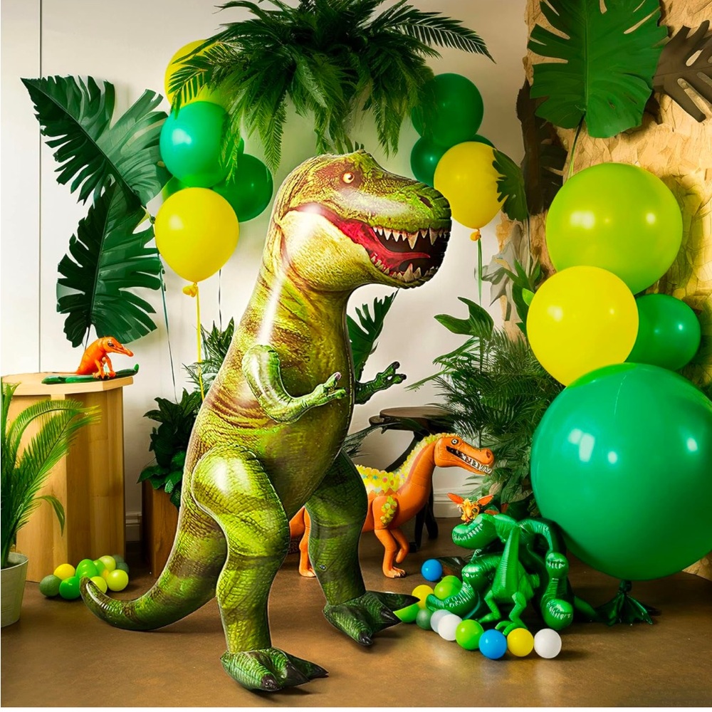 63” Inflatable T Rex Dinosaur Green 🦖 Party Decoration Pool Toy